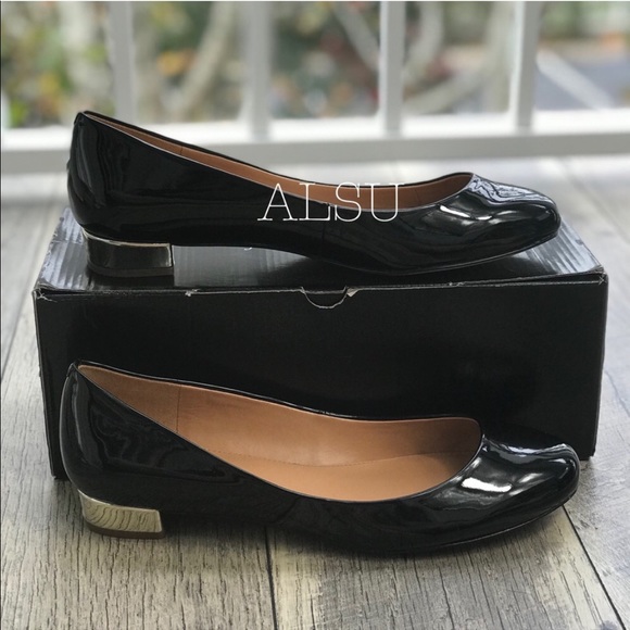 J.CREW Patent Balet Mirror Heel Flats Black W AUTH - Picture 5 of 8